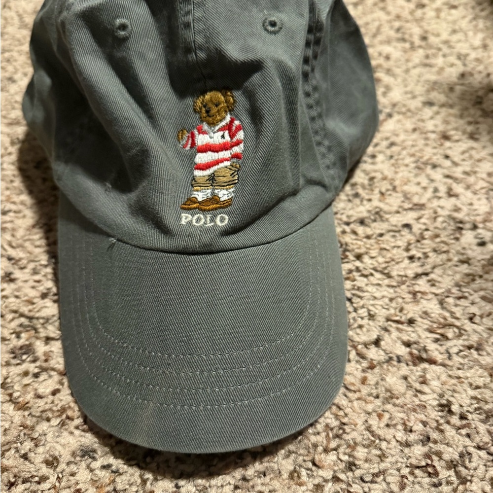 Ralph Lauren Green Polo Bear Cap